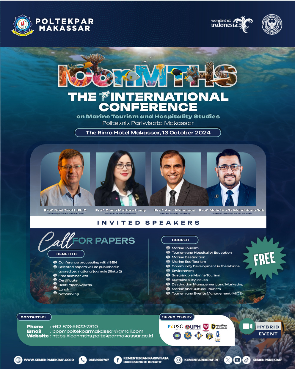                     View Vol. 1 No. 1 (2024): The International Conference on Marine Tourism and Hospitality Studies
                